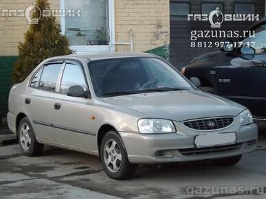 Hyundai Accent II (седан) (дорестайл) 1.5i (102) 2009г.в.