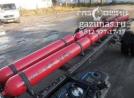 6 цилиндрических баллонов по 50л. (общий обьем 300л.) установлены под борт автомобиля, вид слева