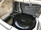 вместо запасного колеса установлен баллон объемом 73л., вид справа