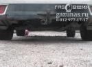 вместо запасного колеса установлен баллон объемом 73л