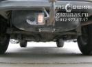 вместо запасного колеса установлен баллон объемом 93л
