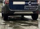 вместо запасного колеса установлен баллон объемом 54л, вид слева