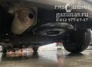 вместо запасного колеса установлен баллон объемом 54л, вид слева