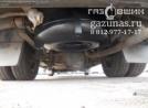 вместо запасного колеса установлен баллон объемом 73л