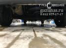 вместо запасного колеса установлен баллон объемом 54л, вид снизу