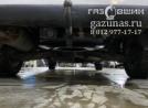 вместо запасного колеса установлен баллон объемом 73л, вид снизу