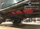 цилиндрический баллон объемом 35л под кузовом вдоль рамы, вид справа