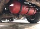цилиндрический баллон объемом 50л, вид слева