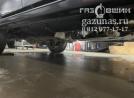 цилиндрический баллон объемом 40л под кузовом вдоль рамы по правому борту, вид сбоку справа