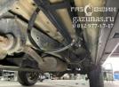 место для установки газового баллона объемом 40л под кузовом вдоль рамы на левый борт, вид снизу