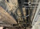 место для установки газового баллона объемом 40л под кузовом вдоль рамы на правый борт, вид снизу