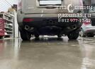 вместо запасного колеса установлен баллон объемом 73л
