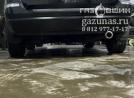 вместо запасного колеса установлен баллон объемом 73л