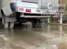 вместо запасного колеса установлен баллон объемом 54л, вид слева