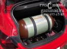 багажное отделение, с установленным баллоном CNG-2 объемом 90л, вид слева