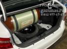 багажное отделение, с установленным баллоном CNG-2 объемом 90л, вид слева