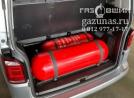 в багажном отделение, с установленными баллонома CNG-1 объемом 162л., вид слева