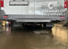 вместо запасного колеса установлен баллон объемом 73л