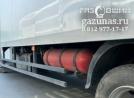 слева на раме установлены 1 баллон CNG-1 объёмом 100л. (заправочная емкость 22 Нм3), вид сзади