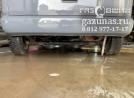 вместо запасного колеса установлен баллон объемом 54л