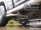перенесенные выхлопные трубы, вид снизу Dodge Ram IV 1500 (DS-DJ) 5.7i (396Hp) 2012г.в.