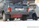 цилиндрический баллон объемом 50л на сложно-составной раме подвешен к кузову вместо задней банки глушителя ВАЗ 2131i 4X4 (Нива длинная) 1.7i 2013г.в.