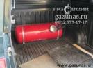баллон объемом 90л в багажном отсеке. УАЗ Patriot Pickup I (дорестайл) 2.7i (128Hp) 2012г.в.