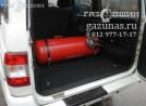 баллон объемом 100л вдоль заднего ряда сидений УАЗ Patriot I (рестайл 1) 2.7i (128Hp) 2013г.в.
